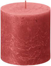 Bolsius Stumpenkerze Rustikal Blossom Pink - 10 cm / ø 10 cm