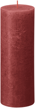 Bougie cylindrique rustique Bolsius Rouge Délicat - 19 cm / ø 7 cm