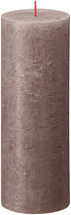 Bougie cylindrique Bolsius Rustique Taupe - 19 cm / ø 7 cm