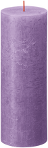 Bougie cylindrique rustique Bolsius Violet Vibrant - 19 cm / ø 7 cm