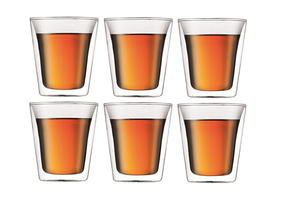 Bodum Dubbelwandige Glazen Canteen 10 cl - 6 Stuks