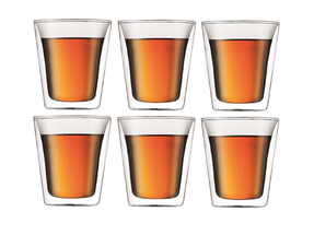 Bodum Double Walled Glasses Canteen 100 ml - Set of 6