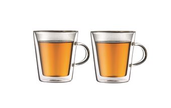 Bodum Dubbelwandige Glazen Canteen Met Oor 20 cl - 2 Stuks
