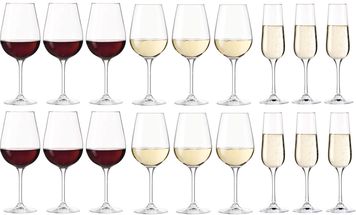 Leonardo Wijnglazen Tivoli - Set 18-delig - Witte en Rode Wijnglazen &amp; Champagneglazen