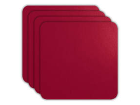 Posavasos ASA Selection Rojo 10 x 10 cm - 4 Piezas