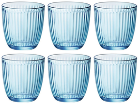 Bicchiere acqua Bormioli Line blu 290 ml