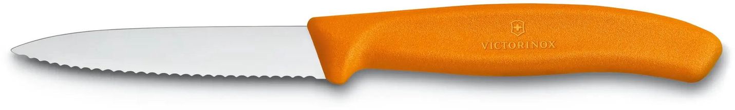 Victorinox Schälmesser Swiss Classic - Orange - Gekartelt