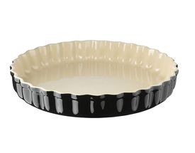 Le Creuset Fluted Flan Dish Black Ø 28 cm