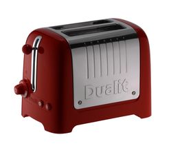 Dualit Broodrooster Lite - extra brede sleuven - gloss red - D26221