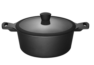 Poêle à rôtir Sola avec couvercle Fair Cooking Noir - ø 28 cm / 5,5 litres