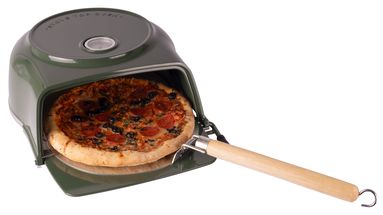 Four à pizza Fernus &amp; Friends - pour cuisinière - vert canard - pour des pizzas de ø 26 cm