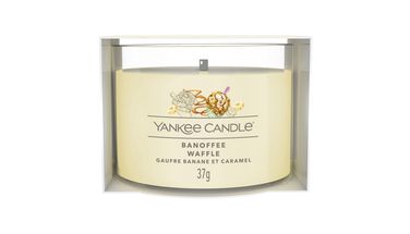 Yankee Candle Duftkerze Gefüllte Votivkerze Banoffee Waffle - 4 cm / ø 5 cm