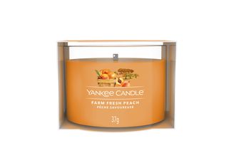 Yankee Candle Duftkerze Gefüllte Votivkerze Farm Fresh Peach - 4 cm / ø 5 cm