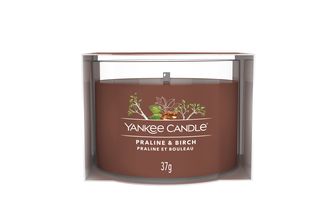 Yankee Candle Duftkerze Gefüllte Votivkerze Praline &amp; Birch - 4 cm / ø 5 cm