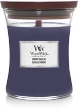 Bougie parfumée WoodWick Hinoki Dahlia - Moyenne - 11 cm / ø 10 cm