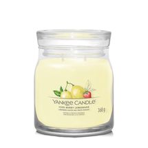 Yankee Candle Geurkaars Medium - met 2 lonten - Iced Berry Lemonade - 11 cm / ø 9 cm