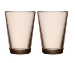 Iittala-Kartio-glas-40cl-linen-2-stuks