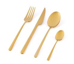 Jay Hill Bestekset Linear - Goud - 16-Delig