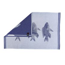 KOCH Geschirrtuch Fisch Blau 50 x 70 cm