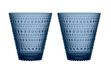 Iittala Kastehelmi glas 30cl regenblauw - 2 stuks