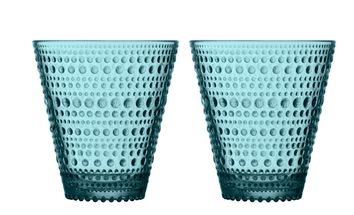 Iittala Glazen Kastehelmi Zeeblauw 300 ml - 2 Stuks