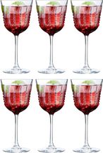 Cristal d'Arques Rode Wijnglazen Rendez-Vous- 350 ml - 6 stuks