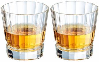 Verres à whisky Cristal d'Arques Macassar 320 ml - 2 pièces