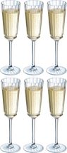 Verres à champagne Cristal d'Arques Macassar 170 ml - 6 pièces
