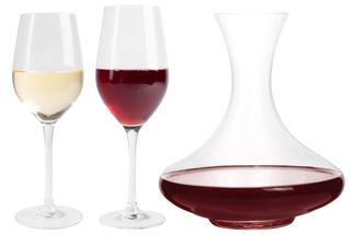 Juego de Copas de Vino L'Atelier du Vin (Vino Blanco y Tinto) + Decantador - 13 Piezas