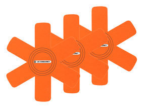 Le Creuset Pannenbeschermers Oranjerood - 3 Stuks