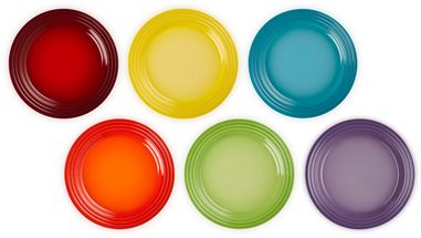 Le Creuset Ontbijtbord - Rainbow - ø 22 cm - 6 stuks 