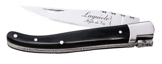 Couteau de poche Laguiole Style de Vie Noir Ebène