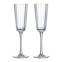 Cristal d'Arques champagneglazen Macassar 17 cl - 2 stuks
