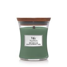 Bougie parfumée WoodWick Menthe et Chêne - Moyenne - 11 cm / ø 10 cm