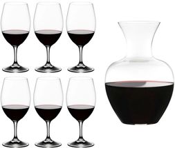 Set de verres à vin rouge avec carafe Riedel Ouverture - 7 pièces