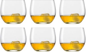Lot de 4 verres à whisky avec boîte cadeau - Verre en cristal Elegant 300  ml Verre à whisky pour offrir