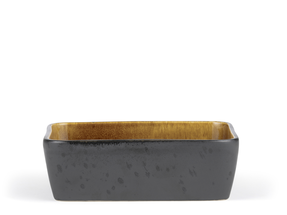 Bitz Ovenschaal Gastro Zwart / Amber - 19 x 14 x 6 cm / 900 ml