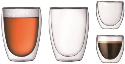 Bodum Dubbelwandige Glazenset Pavina 8 & 35 cl 4-Delig