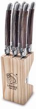 Laguiole Style de Vie Steakmesser Premium Line Dunkles Holz 6 Stück