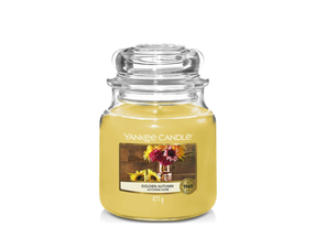 Yankee Candle Bougie parfumée Medium Golden Autumn - 13 cm / ø 11 cm