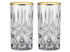 Nachtmann Bicchieri Longdrink Noblesse Gold - 375 ml - 2 Pezzi