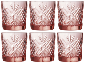Vasos de Cristal Arcoroc Broadway Rosa 300 ml - 6 Piezas