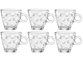 Tasses à espresso Bormioli Rocco Dots Transparentes 100 ml - 6 pièces