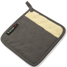 KOOK Pannenlap Uni Grijs
