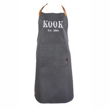 KOOK Keukenschort Vintage Grijs