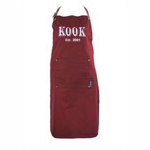KOOK Keukenschort Vintage Rood
