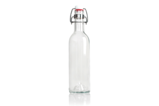 Rebottled Bügelflasche / Weckglas Transparent 375 ml