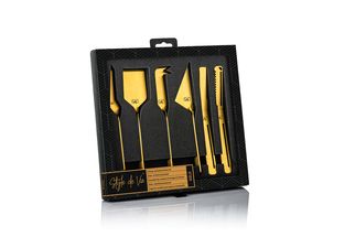 Cuchillo para Queso y Mantequilla Laguiole Style de Vie Oro - 6 Piezas