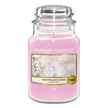 Bougie parfumée Yankee Candle Grand Flocon de Neige Kisses - 17 cm / ø 11 cm