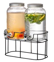 Sareva Drank Dispenser met Houder 2 x 3 Liter